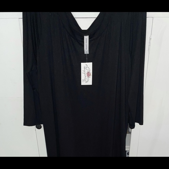 NWT long black dress 3X - Picture 5 of 6